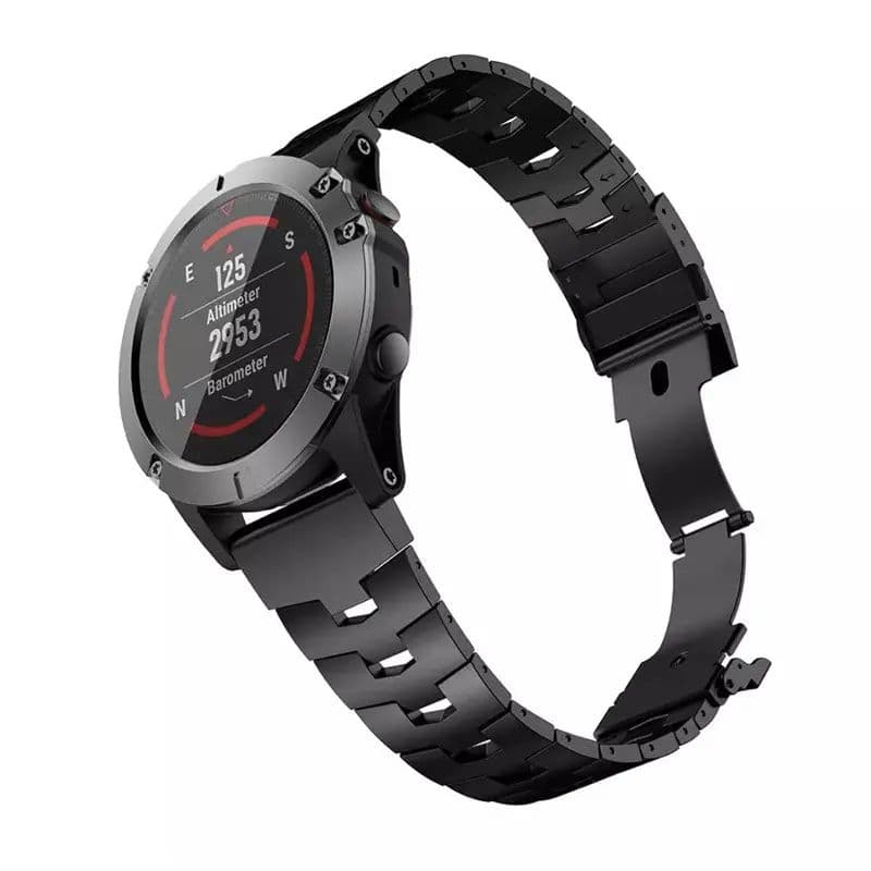 Garmin Titaniumlenke Svart 26mm 22m Klokkereim